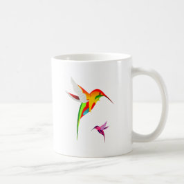 Flytande hummingfåglar kaffemugg