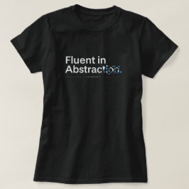 Flytande i Abstrakt Minimalistisk Programmerar Des T Shirt
