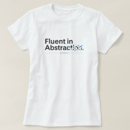 Flytande i Abstraktion Minimalistisk Kodningsdesig T Shirt