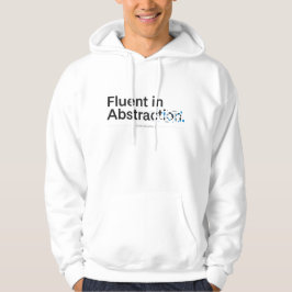 Flytande i Abstraktion Minimalistisk Programmerare Hoodie