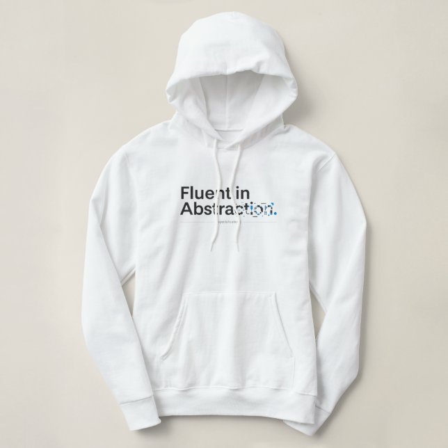 Flytande i Abstraktion Minimalistisk Programmerare T Shirt (Design framsida)