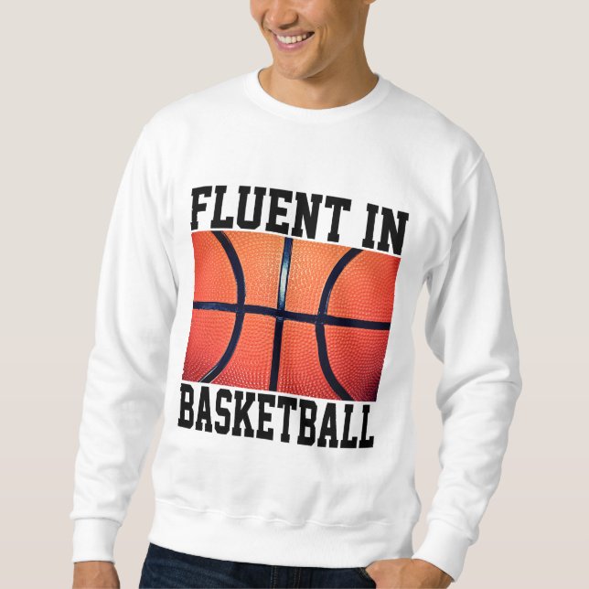 Flytande i basketrolig basket  lång ärmad tröja (Framsida)