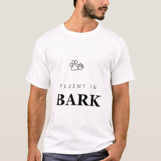 Flytande i hundskäll Rolig hundälskare T-shirt med