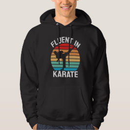 Flytande i karate Rolig karate Hoodie