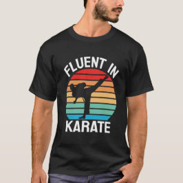 Flytande i karate Rolig karate T Shirt