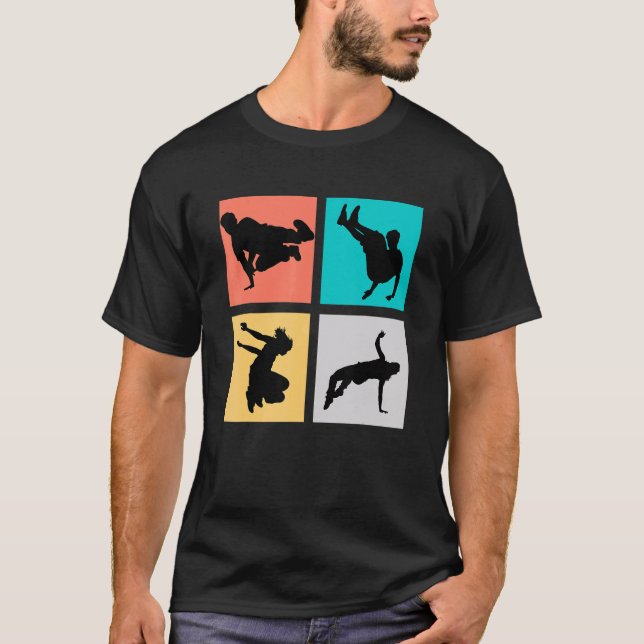 Flytande i Parkour T Shirt (Framsida)