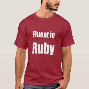 Flytande i rubyen - mörk - röd tröja