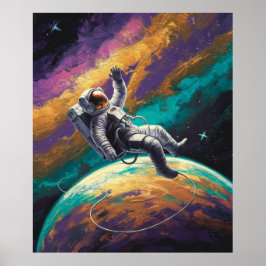 Flytande i rymden poster