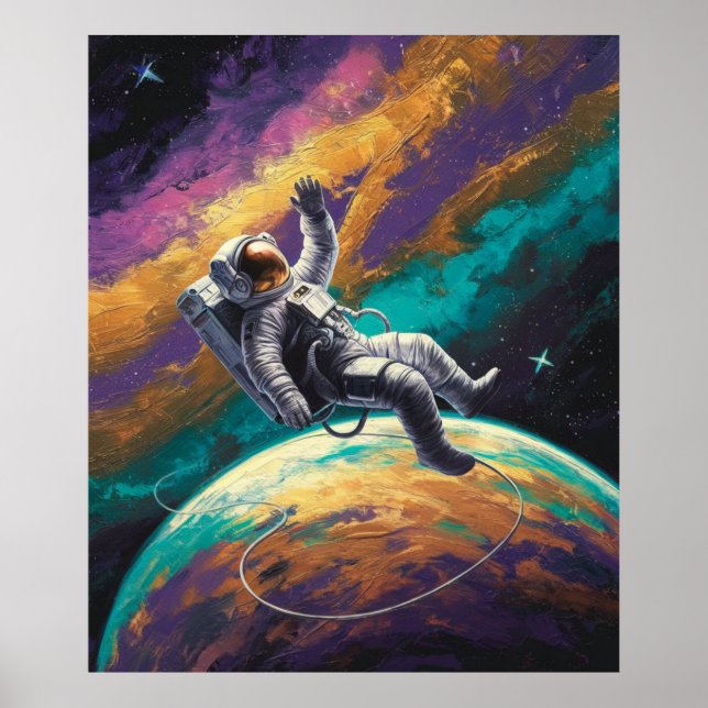 Flytande i rymden poster (Framsidan)