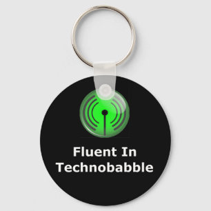 Flytande i Technobabble Nyckelring