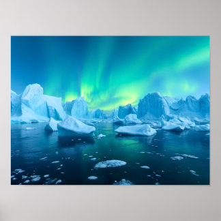 Flytande Iceberg Paradise Poster