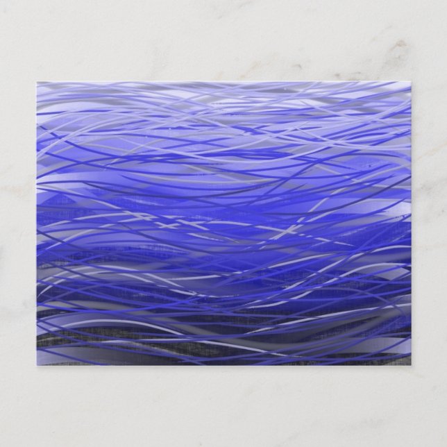 Flytande Indigo Vatten - vykort (Framsida)