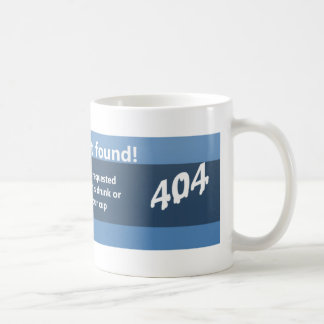Flytande inte fann 404 kaffemugg