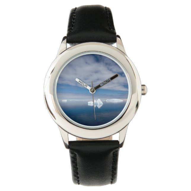 Flytande is i Antarctica Armbandsur (Framsida)