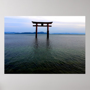 Flytande japansk tori poster
