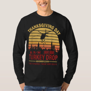Flytande kalkoner Thanksgiving Turkiet sjunker som T Shirt