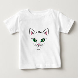 Flytande Katt Ansikte T Shirt