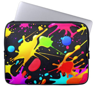 Flytande konst: Dynamisk & Livfull Laptop Fodral