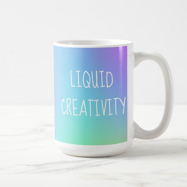 Flytande kreativitet Regnbåggradient Mugg (Höger)
