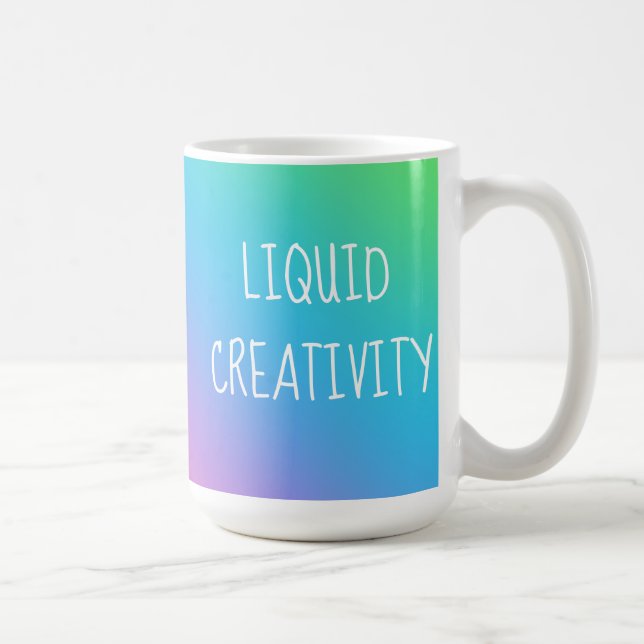 Flytande Kreativitet Regnbågsgradient Mugg (Höger)