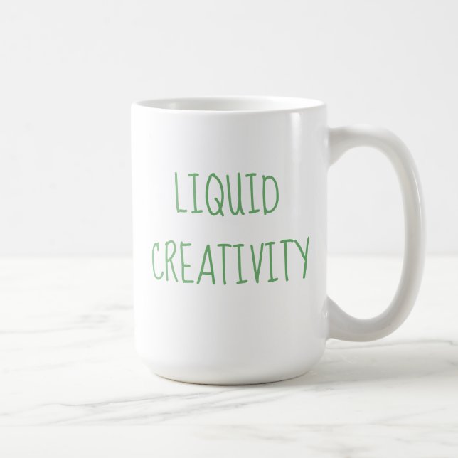 Flytande kreativitetskaffe Humor Mugg (Höger)