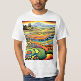 Flytande landskap t shirt