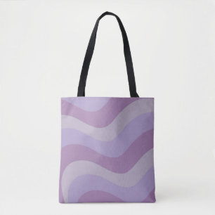Flytande Lila från Swirl Groovy Rand Y2K Mönster Tygkasse