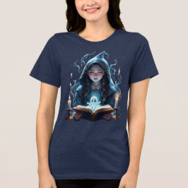 Flytande ljus, spöken och ung häxa utklippta t shirt