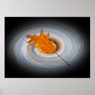 Flytande löv poster