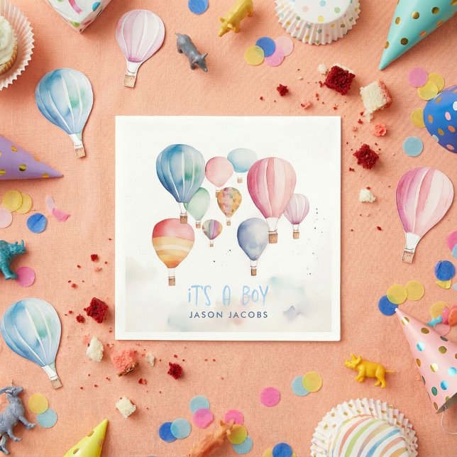 Flytande luftballonger sin pappra roligt pappersservett (Skapare uppladdad)