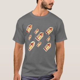 Flytande Lykta Glöd Mönster Mysig Estetisk Design T Shirt