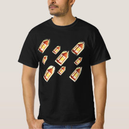 Flytande Lykta Glöd Mönster Mysig Estetisk Design T Shirt