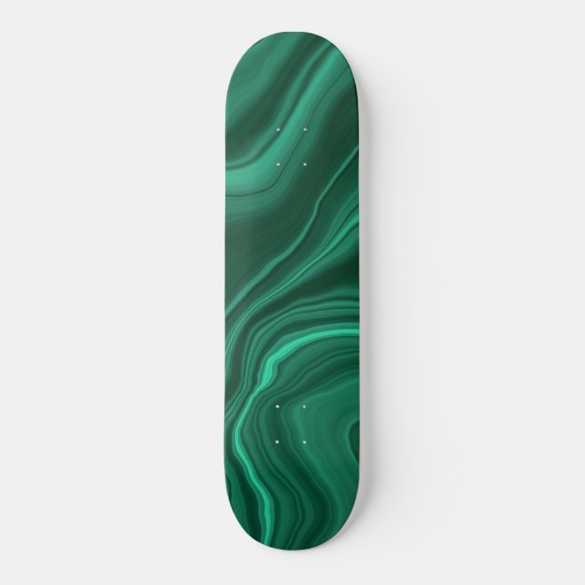 Flytande Malakit Dream #1 #gem #dekor #art  Mini Skateboard Bräda 18,5 Cm (Framsida)
