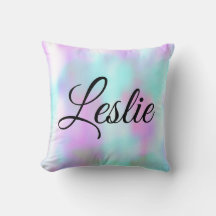 Flytande Marmor Holografisk Godis Skript Monogram
