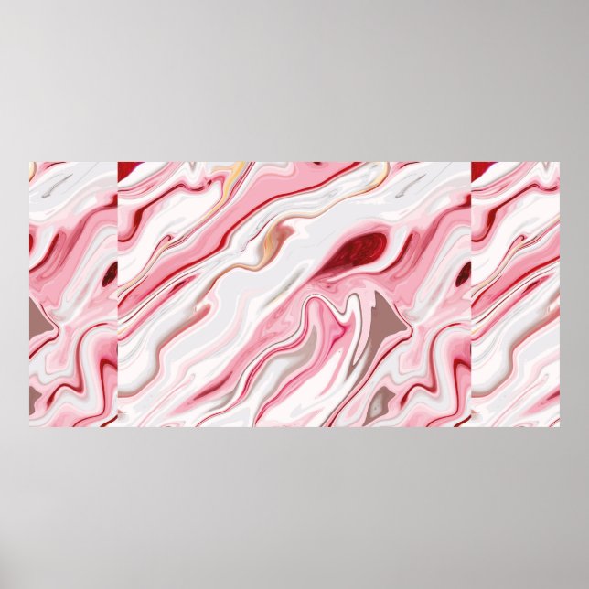 Flytande marmorerad texturdesign, färgrik marmorer poster (Framsidan)