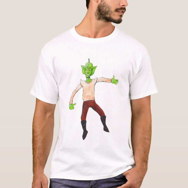 Flytande marsian t shirt (Framsida)