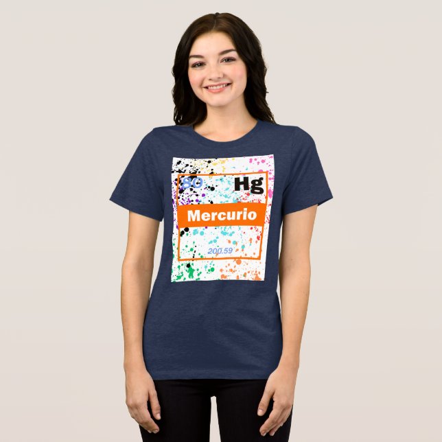 Flytande metallsprut t shirt (Framsida Full)