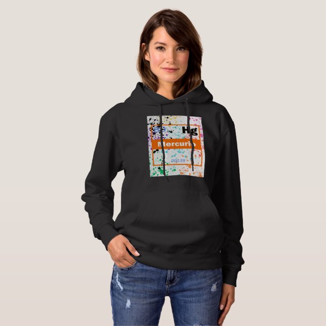 Flytande metallsprut t shirt (Hel framsida)
