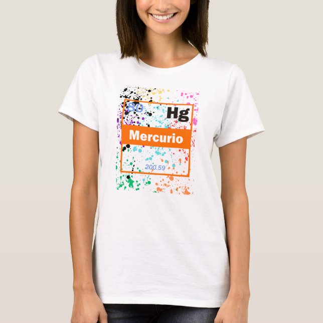Flytande metallsprut t shirt (Framsida)