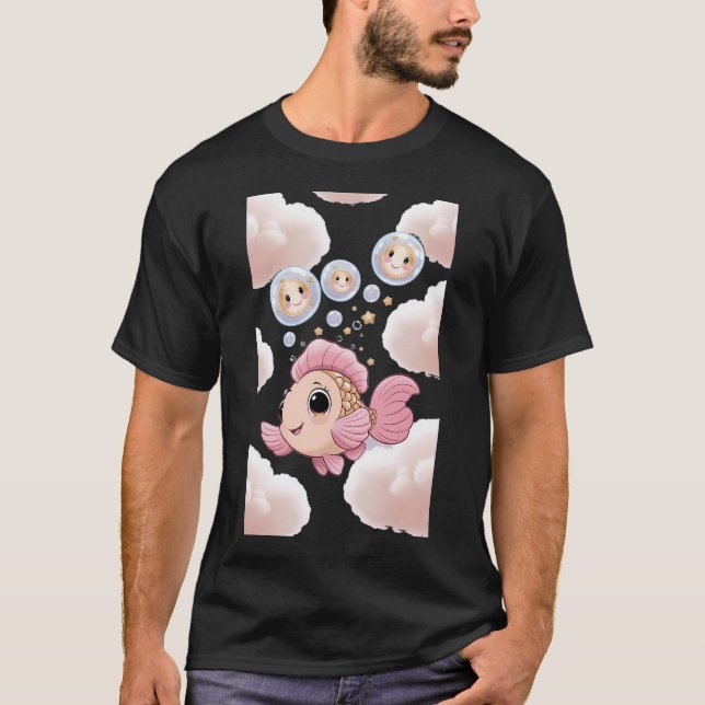 Flytande Molnfisk T Shirt (Framsida)