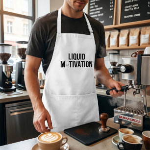 Flytande motivation Modern koffeinmissbrukare Förkläde