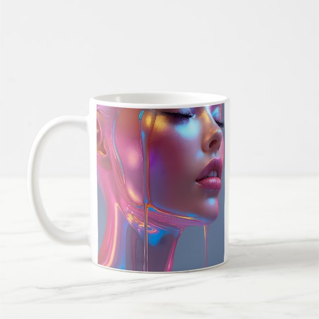 Flytande Neon Grace Kaffemugg (Vänster)