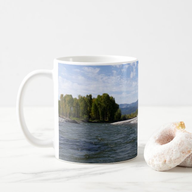 Flytande nerför Snake River I Kaffemugg (Med munk)