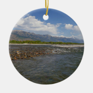 Flytande nerför Snake River II Julgransprydnad Keramik