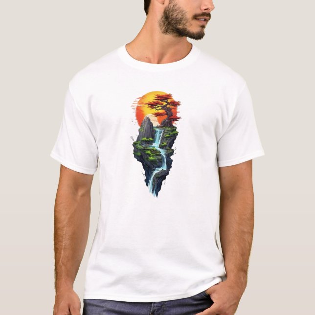 flytande ö-t-shirt t shirt (Framsida)
