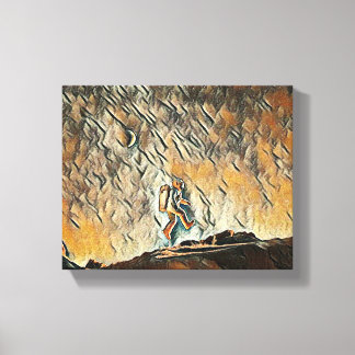 "Flytande på upptäckt: A Scientists resa" Canvastryck