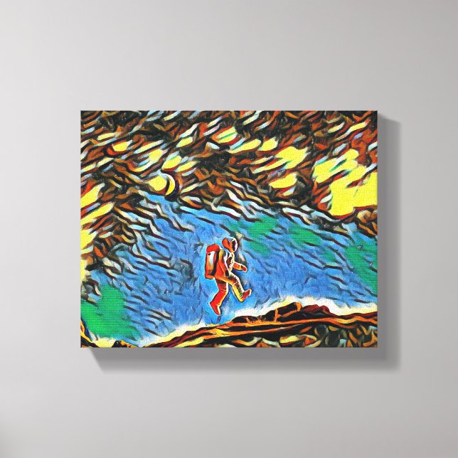 "Flytande på upptäckt: A Scientists resa" Canvastryck (Framsida)