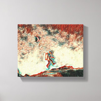 Flytande på upptäckt: En forskares resa" Canvastryck