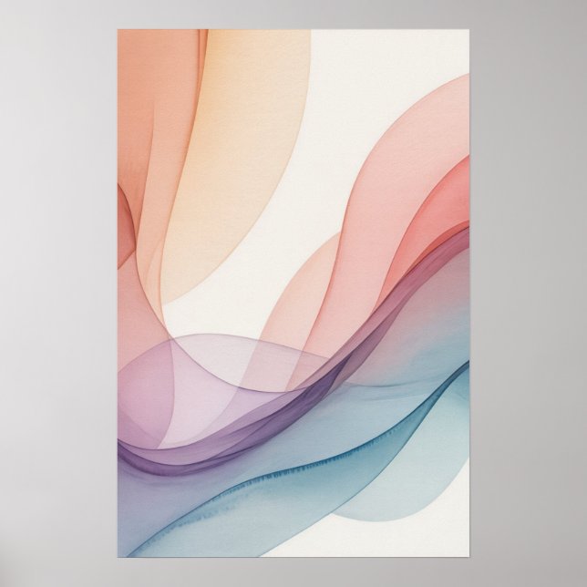 Flytande Pasteller Poster (Framsidan)