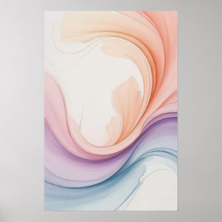 Flytande pasteller poster